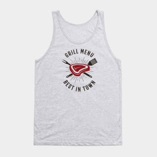 Grill Menu Best in Town Tank Top